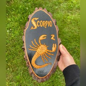 Mid Century Handmade Scorpio Sign